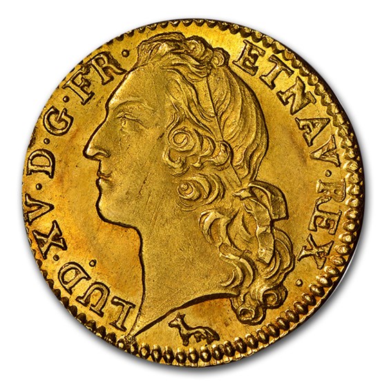 1753-W France Gold Louis D'or MS-64 NGC 1753-W France Gold Louis D'or MS-64 NGC